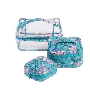 Vera Bradley 3-Piece Cosmetic Set NWT